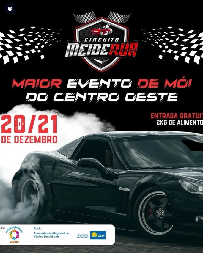 Circuito Meiderua transforma Núcleo Bandeirante no palco do maior evento de automobilismo urbano do Centro-Oeste